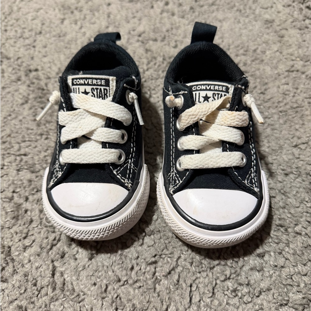 Converse Kids Black and White Sneakers